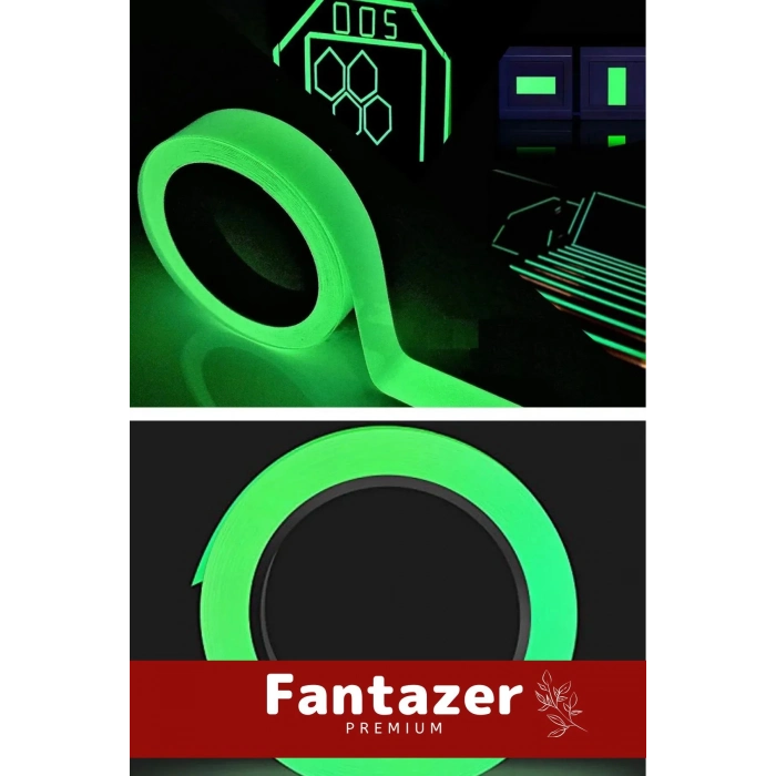 Özel Üretim Suya Dayanıklı Karanlıkta Işık Veren Merdiven Ev Bahçe 4 Metre Fosforlu Yeşil Şerit Bant