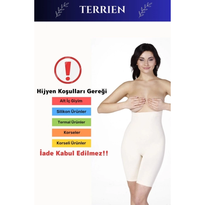 Özel Üretim Toparlayıcı Sıkılaştırıcı Şekillendiri İz Göstermez Kaymaz Kadın Popo Açık Paçalı Korse