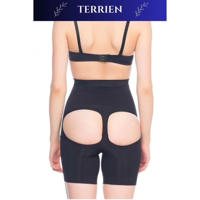 Özel Üretim Toparlayıcı Sıkılaştırıcı Şekillendiri İz Göstermez Kaymaz Kadın Popo Açık Paçalı Korse