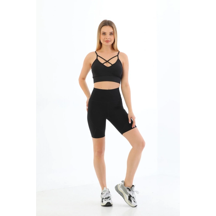 Özel Üretim Toparlayıcı Sıkılaştırıcı Vücut Şekillendirici Lazer Kesim Rahat Biker Kesim Kısa Tayt