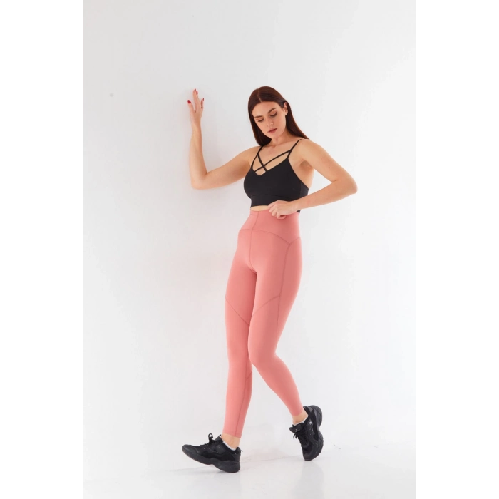 Özel Üretim Toparlayıcı Sıkılaştırıcı Yüksek Bel Vücut Şekillendirici Günlük Şık Kadın Spor Tayt