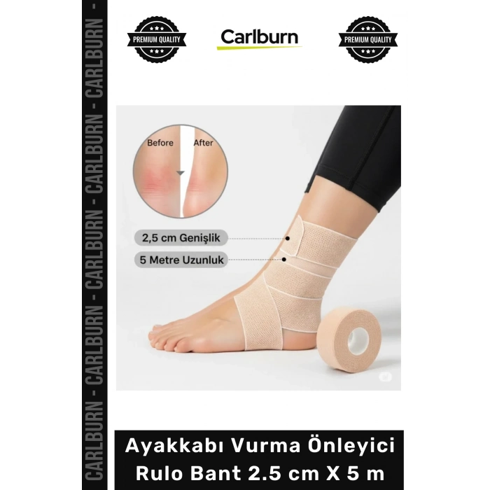 Özel Üretim Topuk Koruyucu Konforlu Esnek Ayak Sağlığı Ayakkabı Vurma Önleyici Rulo Bant 25 cm X 5 m