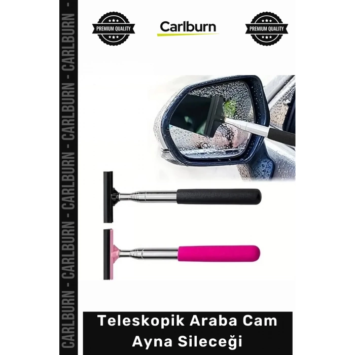 Özel Üretim Uzayabilen Dikiz Aynası Temizleme Aparatı Pratik Teleskopik Araba Cam Ayna Sileceği