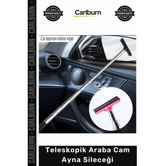 Özel Üretim Uzayabilen Dikiz Aynası Temizleme Aparatı Pratik Teleskopik Araba Cam Ayna Sileceği