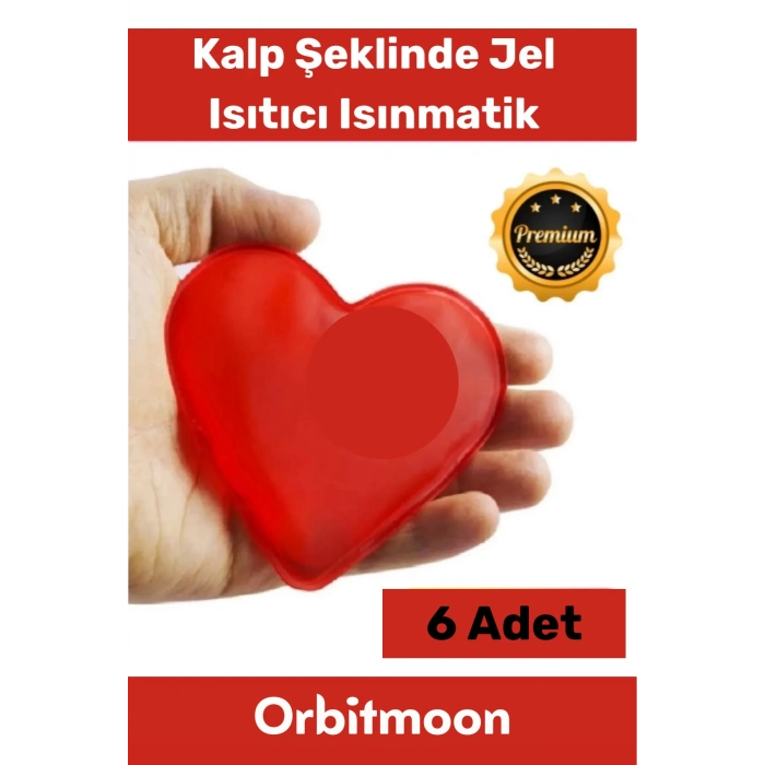 Özel Üretim Yeni Seri Kalp Şeklinde Jel Isıtıcı Pratik El Isıtıcısı Isınmatik Cep Sobası 6lı Set
