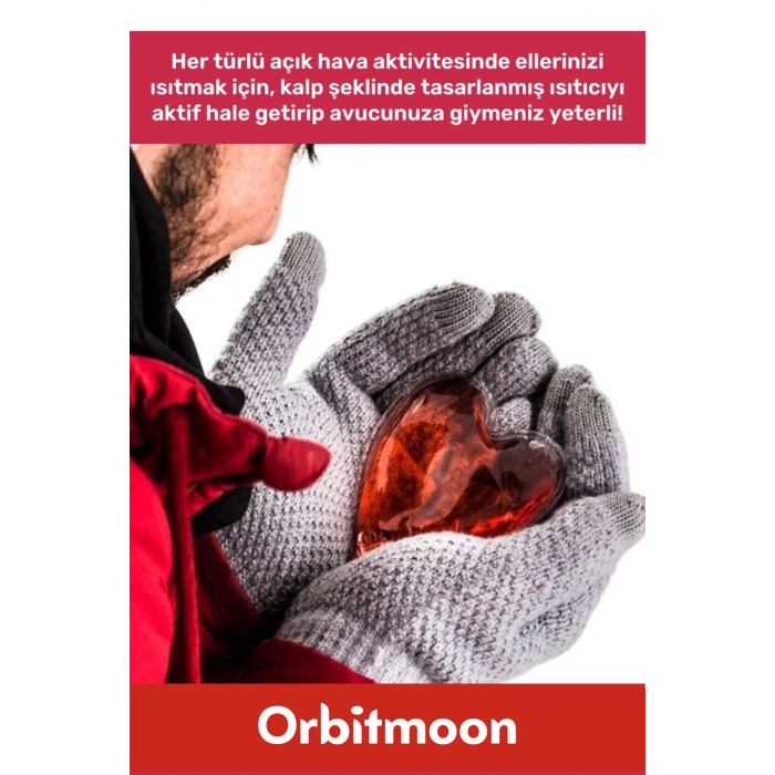 Özel Üretim Yeni Seri Kalp Şeklinde Jel Isıtıcı Pratik El Isıtıcısı Isınmatik Cep Sobası 6lı Set