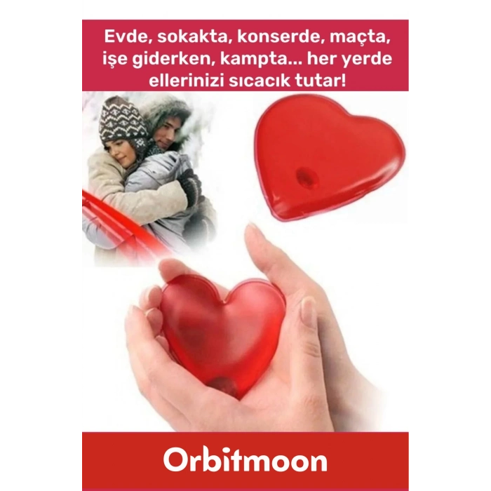 Özel Üretim Yeni Seri Kalp Şeklinde Jel Isıtıcı Pratik El Isıtıcısı Isınmatik Cep Sobası 8li Set