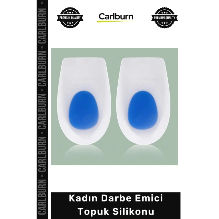 Özel Üretim Yumuşak Konfor Pedi Mavi Destekli Ergonomik Yastıklama Kadın Darbe Emici Topuk Silikonu