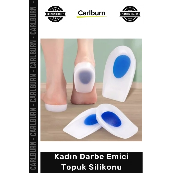 Özel Üretim Yumuşak Konfor Pedi Mavi Destekli Ergonomik Yastıklama Kadın Darbe Emici Topuk Silikonu