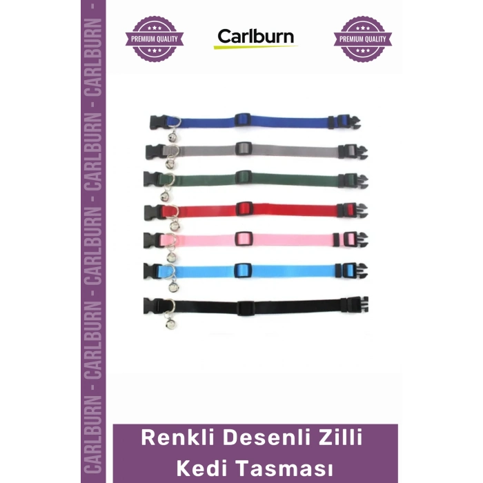 #Petshop Renkli Desenli Yumuşak Elastik Kumaş Emniyet Klipsli Fonksiyonel Şık Zilli Kedi Tasması