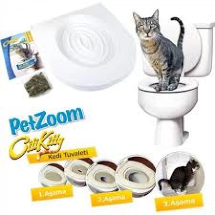 #Petshop Pratik Hijyenik Kedi Tuvalet Aparatı Eğitim Seti Sistemi Kaliteli Klozet Kedi Tuvaleti Eğitimi