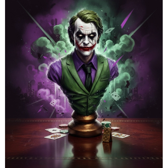 #Joker Handmade Karizmatik Detaylı Kaliteli Koleksiyon Modern Dekoratif Polyester Joker Figür 15cm