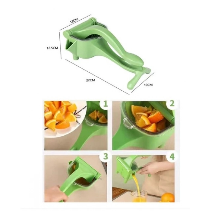 Özel Üretim Portakal Nar Elma Kivi Manuel Sıkma Aparatı El Presi Ergonomik Pratik Meyve Sıkacağı