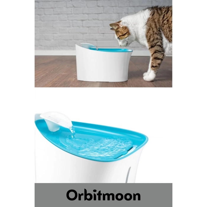 Premium 5W1A Adaptörlü Otomatik Uyarılı Aktif Karbon Filtreli Sessiz Uyarılı Kedi Köpek Su Kabı