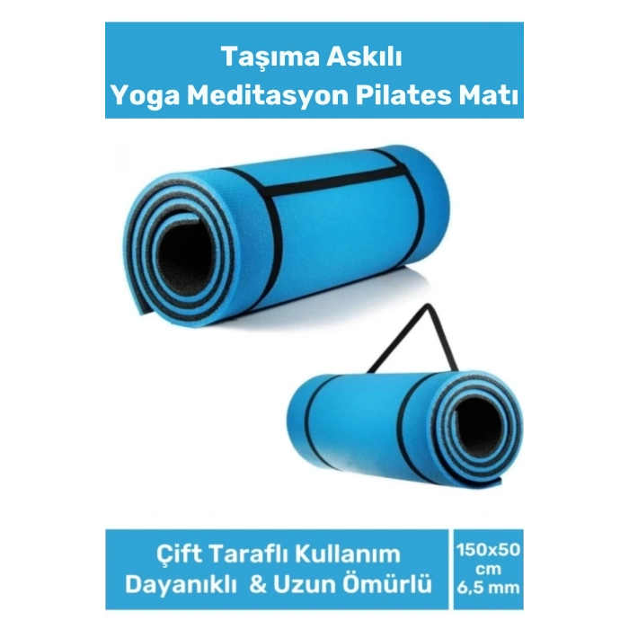 Premium Antibakteriyel Silinebilir Çift Taraflı Kaymaz Silinebilir Yoga Meditasyon Minderi 6,5mm Mat