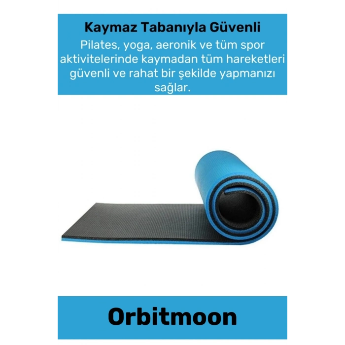 Premium Antibakteriyel Silinebilir Çift Taraflı Kaymaz Silinebilir Yoga Meditasyon Minderi 6,5mm Mat