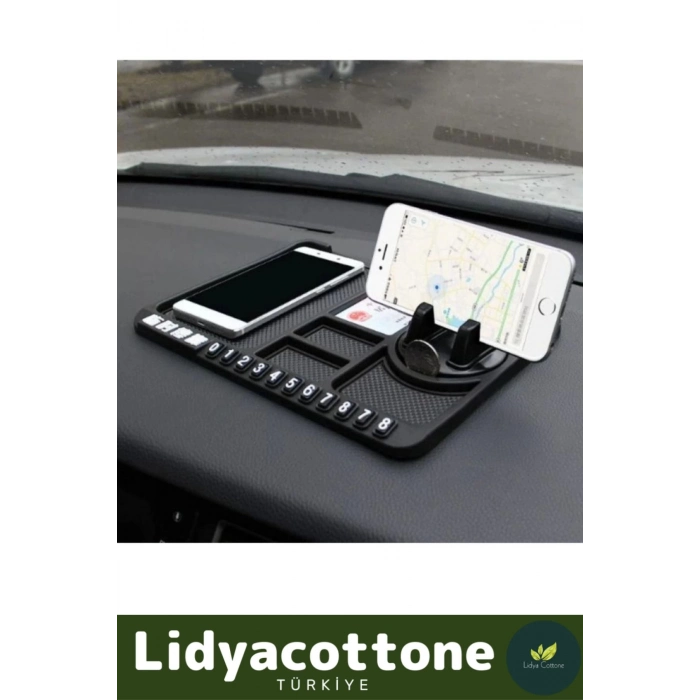 Premium Araç Içi Kaydırmaz Torpido Organizeri Numaratör Çizdirmez Çok Fonksiyonlu Araba