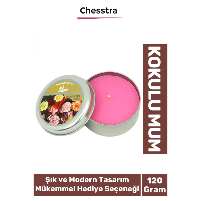 Premium Aromaterapi Arınma Huzur Meditasyon Yoga Esans Dekoratif Mum Oda Kokusu 120g Teneke Kutu