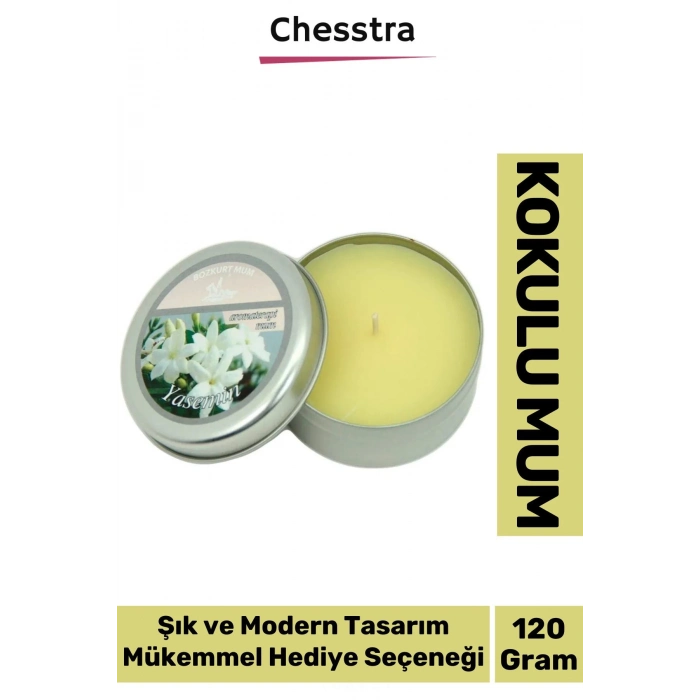 Premium Aromaterapi Arınma Huzur Meditasyon Yoga Esans Dekoratif Mum Oda Kokusu 120g Teneke Kutu