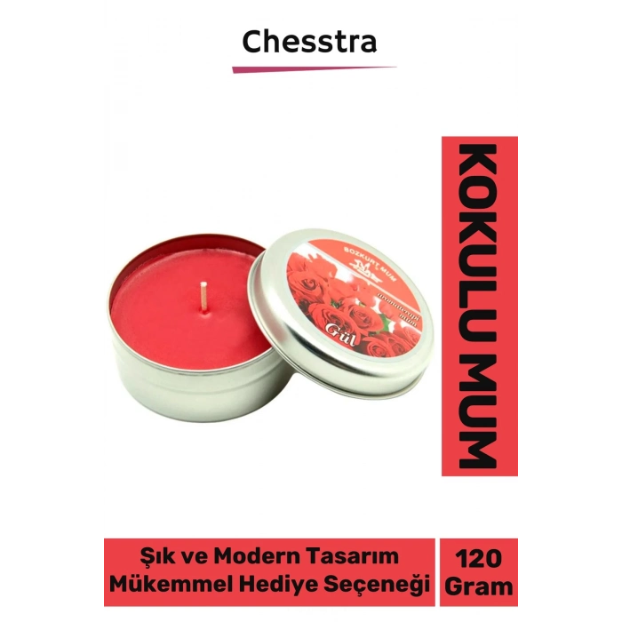 Premium Aromaterapi Arınma Huzur Meditasyon Yoga Esans Dekoratif Mum Oda Kokusu 120g Teneke Kutu