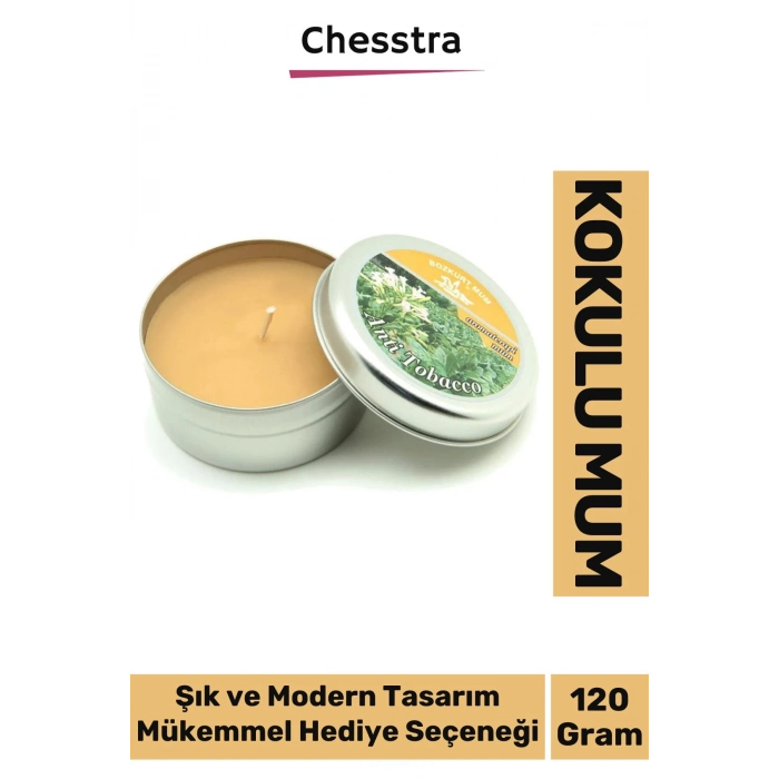 Premium Aromaterapi Arınma Huzur Meditasyon Yoga Esans Dekoratif Mum Oda Kokusu 120g Teneke Kutu