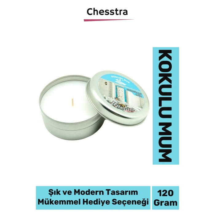 Premium Aromaterapi Arınma Huzur Meditasyon Yoga Esans Dekoratif Mum Oda Kokusu 120g Teneke Kutu