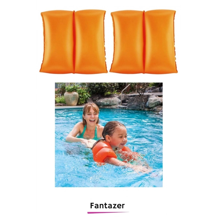 Premium Başlangıç Seviye Çift Boğumlu 3-6 Yaş Çocuk Deniz Havuz Yüzme Öğrenme Şişme Kolluğu