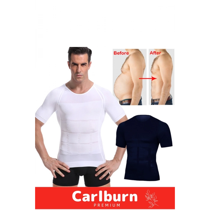 Premium Bel Göğüs Dik Duruş Jinekomasti Toparlayıcı Erkek Göbek Sıkılaştırıcı Kısa Kol Korse Atlet