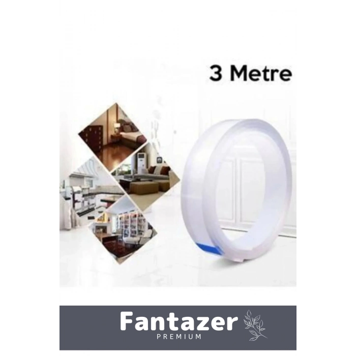 Premium Çift Taraflı Nano Teknolojili Süper Güçlü Bant Extra Güçlü Duvar Çerçeve Taşıyıcı 3 Metre