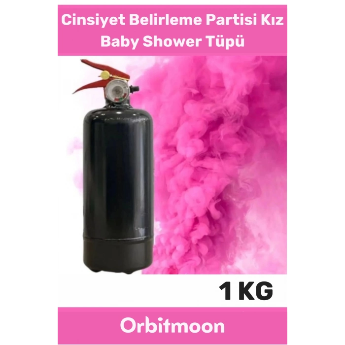 Premium Cinsiyet Belirleme Partisi Ambalajı İbaresiz Yazısız 1 Kg Kız Bebek Pembe Baby Shower Tüpü