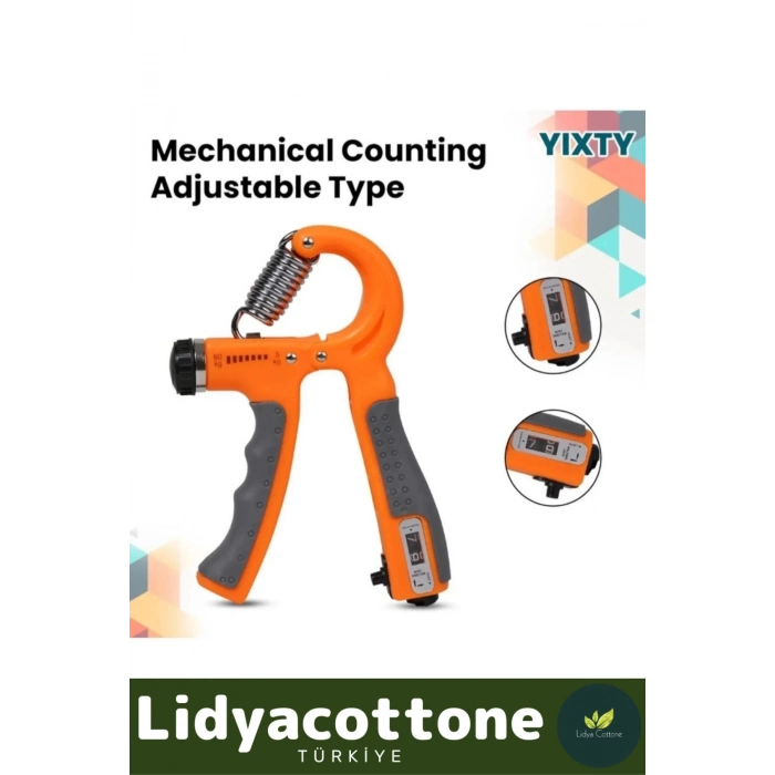 Premium El Kol Bilek Güçlendirici Kas Yapma Egzersiz Aleti Sayaçlı Direnç Yayı 5-60 Kg.