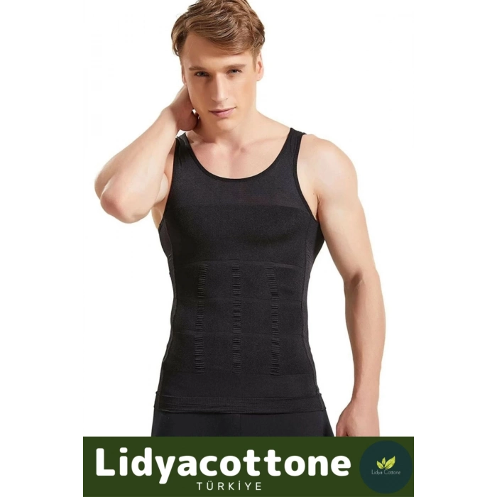 Premium Erkek Atlet Korse Bel Göğüs Dik Duruş Jinekomasti Toparlayıcı Extra Göbek Sıkılaştırıcı