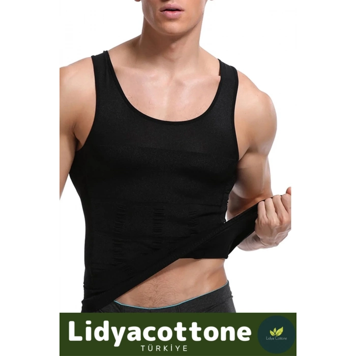 Premium Erkek Atlet Korse Bel Göğüs Dik Duruş Jinekomasti Toparlayıcı Extra Göbek Sıkılaştırıcı