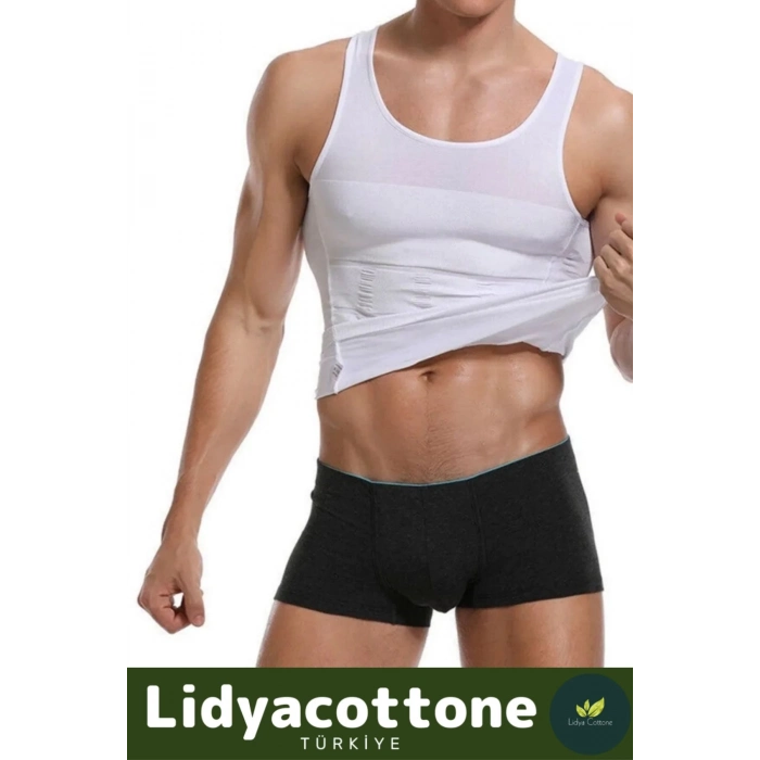 Premium Erkek Atlet Korse Bel Göğüs Dik Duruş Jinekomasti Toparlayıcı Extra Göbek Sıkılaştırıcı