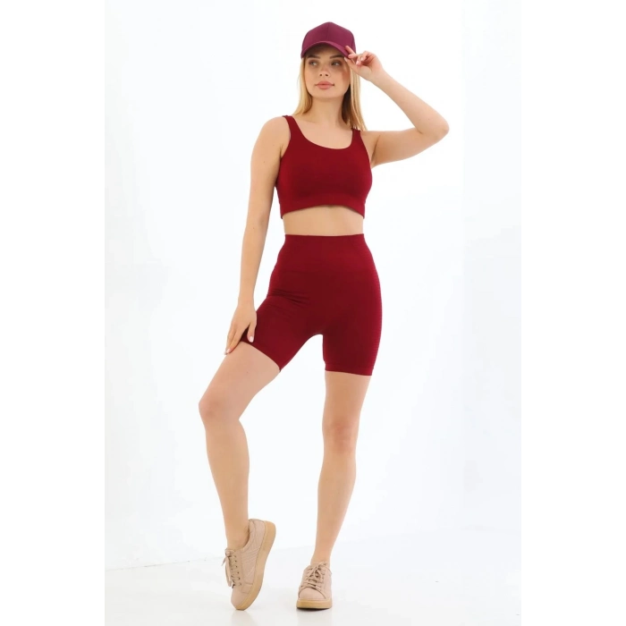 Premium Göğüs Toparlayıcı Sarkma Önleyen Spor Günlük Kalın Askılı Pedli Fitilli Crop Büstiyer