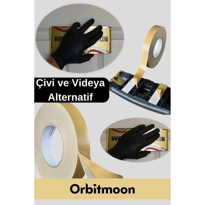 Premium Güç Kolay Uygulama Uzun Ömürlü Kuvvetli Yapışkan İz Bırakmaz 10 Adet Çift Taraflı Köpük Bant