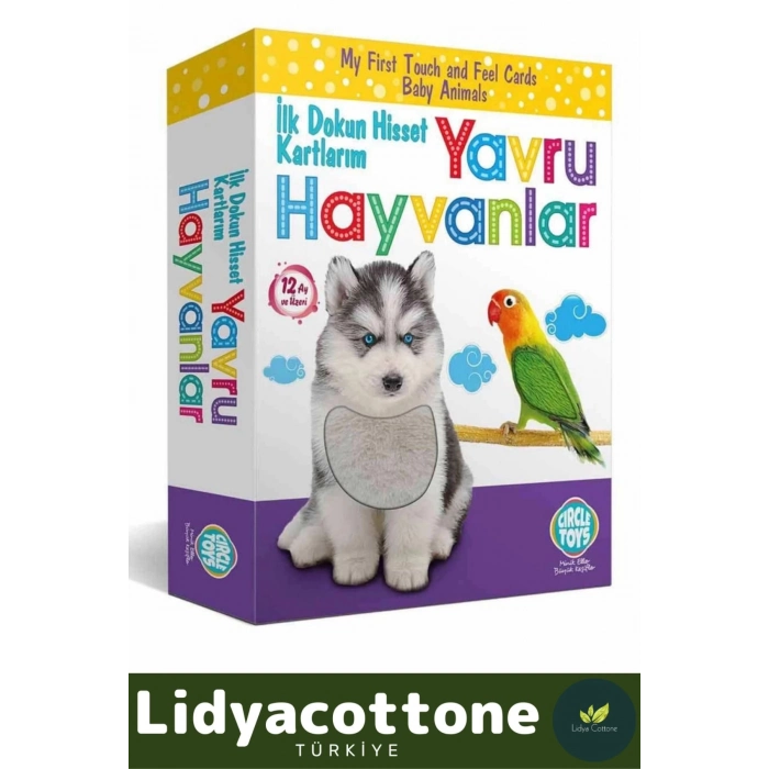 Premium İnce Motor Gelişimi Görsel Algı Eğlenceli Eğitim Kartları Dokun Hisset Tanı Yavru Hayvanlar
