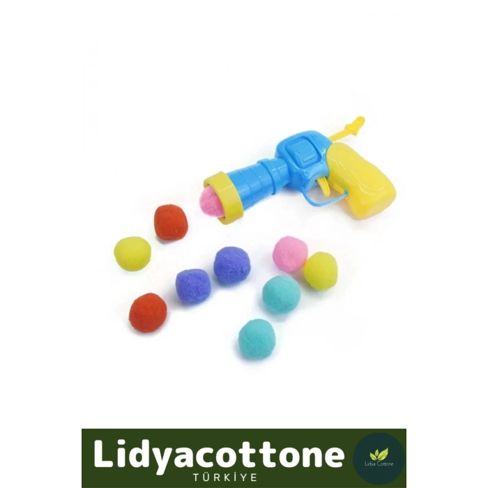 Premium İnteraktif Kedi Oyuncağı Seti Evcil Hayvan Tabancalı Hareketli 30 Peluş Toplu Top Atan