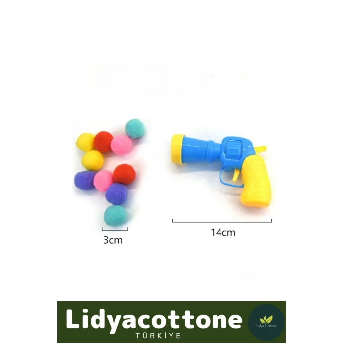 Premium İnteraktif Kedi Oyuncağı Seti Evcil Hayvan Tabancalı Hareketli 30 Peluş Toplu Top Atan