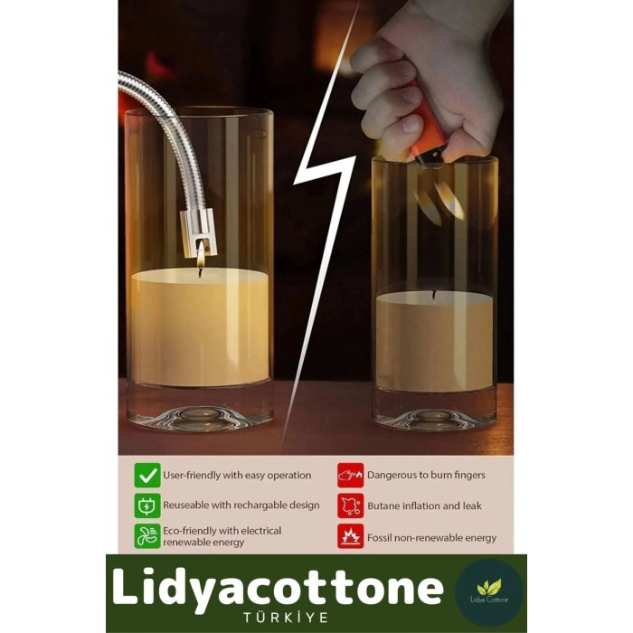 Premium Islak Rüzgar Olumsuz Hava Koşullarında Yanabilen Seyahat Kamp Metal Şarjlı Esnek Çakmak