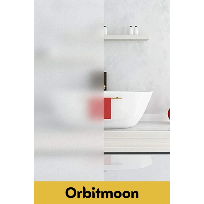 Premium Seri İz Bırakmayan İç Göstermeyen Yapışkan UV Engelleyici Buzlu Cam Filmi 5 Metre x 60 Cm