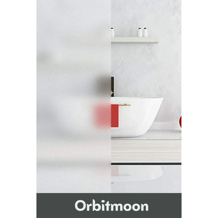 Premium Seri İz Bırakmaz İç Göstermez Yapışkan UV Engelleyici Buzlu Cam Filmi 5 Metre x 60 Cm