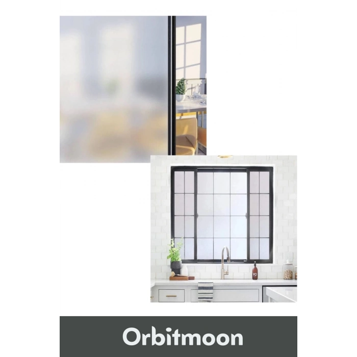 Premium Seri İz Bırakmaz İç Göstermez Yapışkan UV Engelleyici Buzlu Cam Filmi 5 Metre x 60 Cm