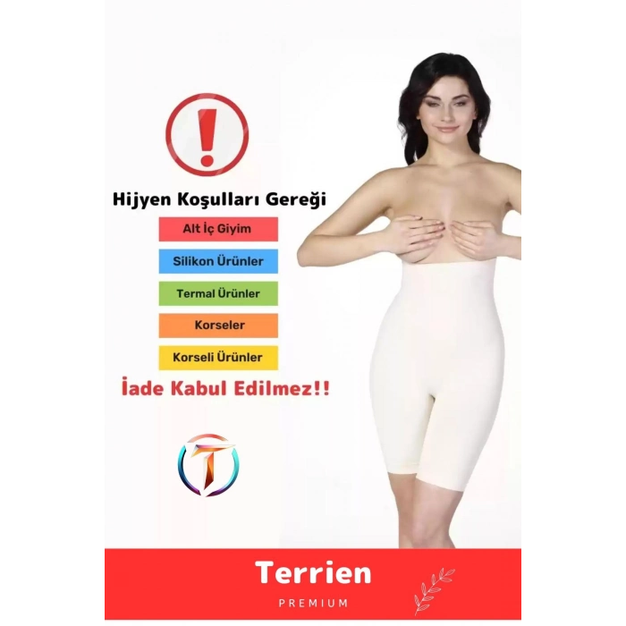 Premium Seri Özel Şekillendirici Sıkılaştırıcı İz Yapmaz Toparlayıcı İnceltici Yüksek Bel Slip Korse