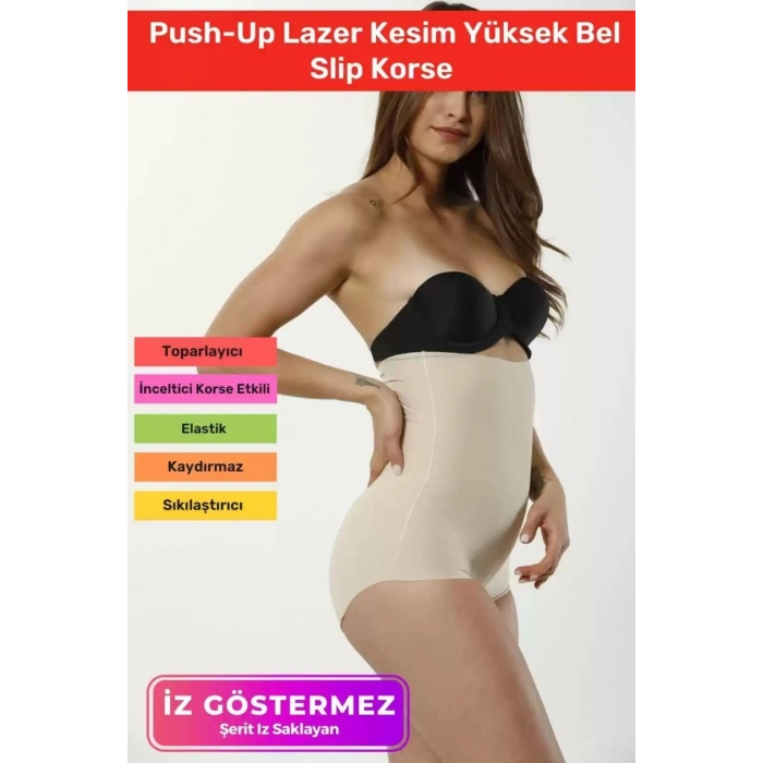 Premium Seri Özel Şekillendirici Sıkılaştırıcı İz Yapmaz Toparlayıcı İnceltici Yüksek Bel Slip Korse