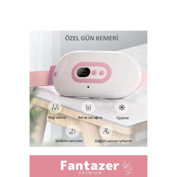 Premium Seri Özel Taşınabilir Titreşimli Sıcak Tutan Regl Ağrıları İçin Dijital Özel Gün Adet Kemeri