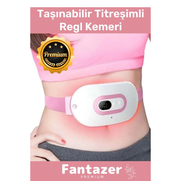 Premium Seri Özel Taşınabilir Titreşimli Sıcak Tutan Regl Ağrıları İçin Dijital Özel Gün Adet Kemeri