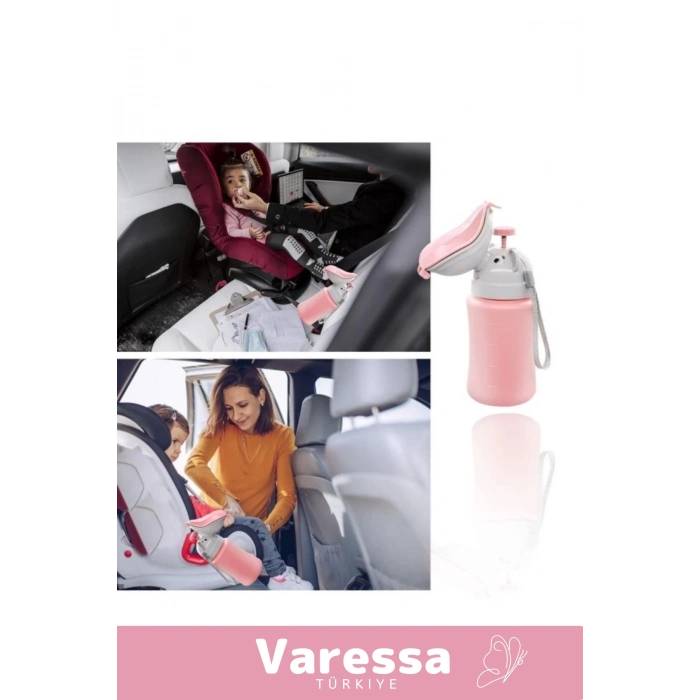 Premium Seri Portatif Sızdırmaz Çocuk Pisuarı Şişe Araba Yolculuk Lazımlık Kız Küçük Tuvalet