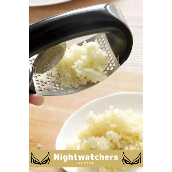 Premium Seri Pratik Kolay Temizlenir Paslanmaz Çelik Pratik Mutfak Sarımsak Ezme Rendesi