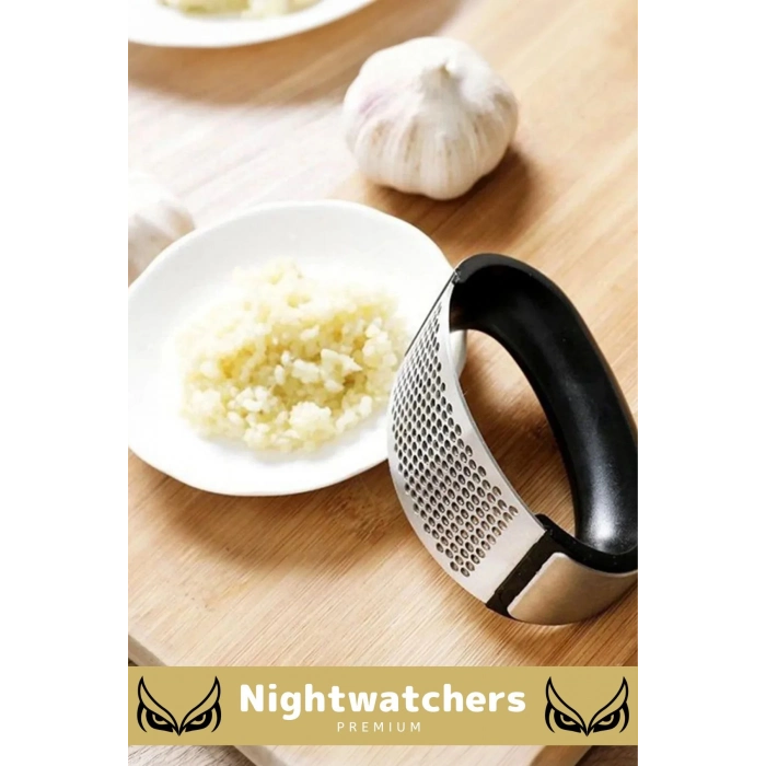 Premium Seri Pratik Kolay Temizlenir Paslanmaz Çelik Pratik Mutfak Sarımsak Ezme Rendesi